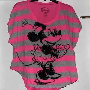 Minnie Mouse Striped Top, XL